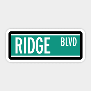 Ridge BLVD Sticker